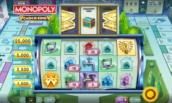 Monopoly cash is king slot