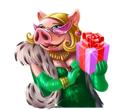 Piggy riches fru gris