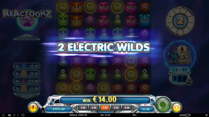 Electric wilds reactoonz 2