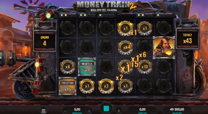 Bonusspel Money Train 2 slot
