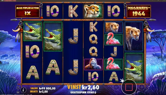 Great Rhino Megaways free spins