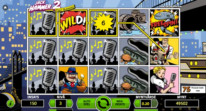 Jack Hammer 2 - sticky win