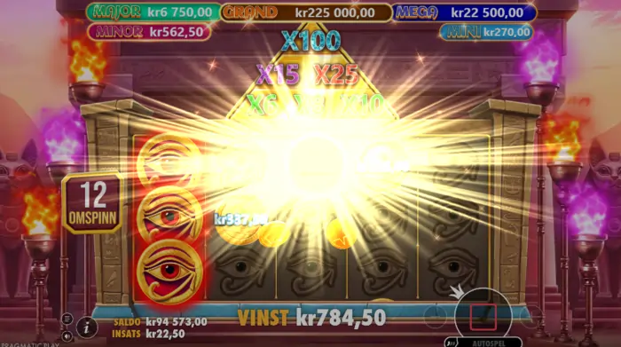 Mummys jewels 100 omsnurr vinst