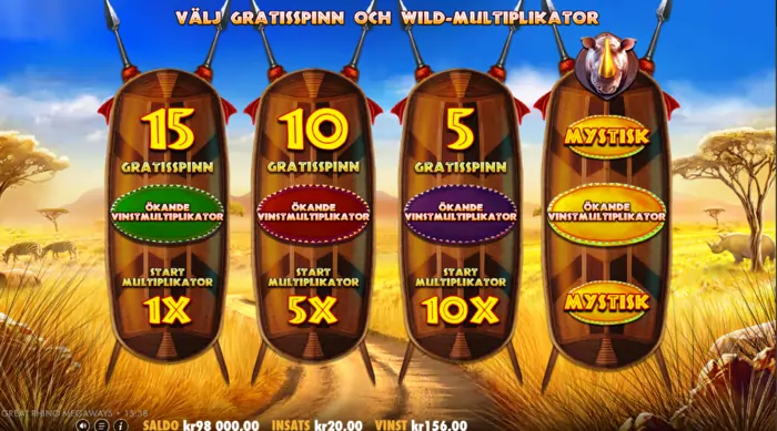 Great Rhino megaways slot