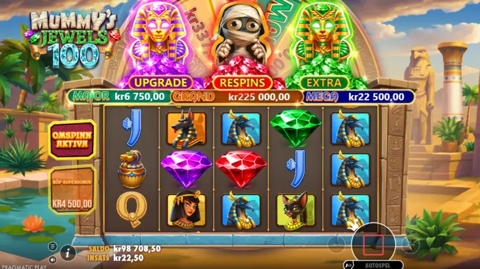 Mummys Jewels 100 omsnurr