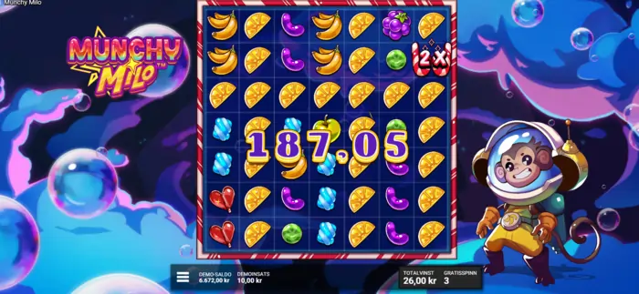 Munchy Milo - lift off free spins