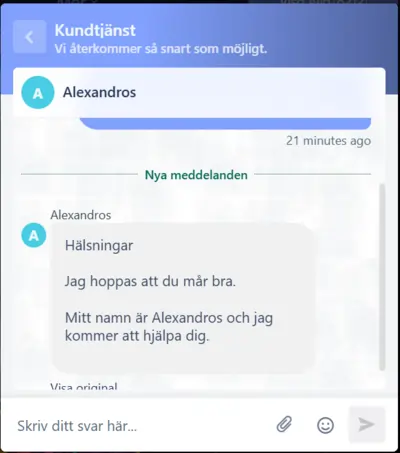 Playkasino chatt test 2