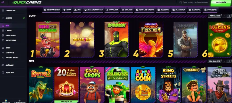 Quick casino sverige