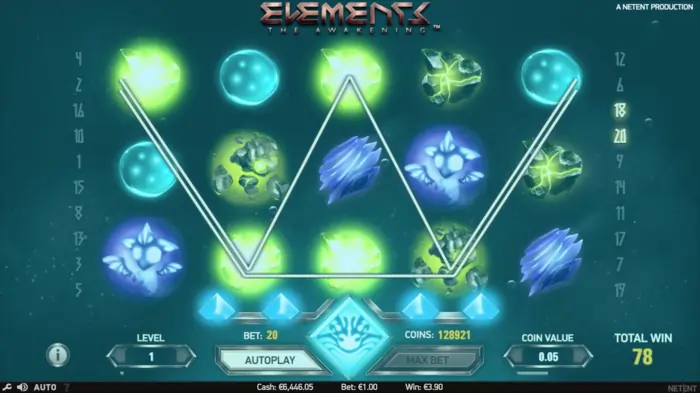 water free spins elements