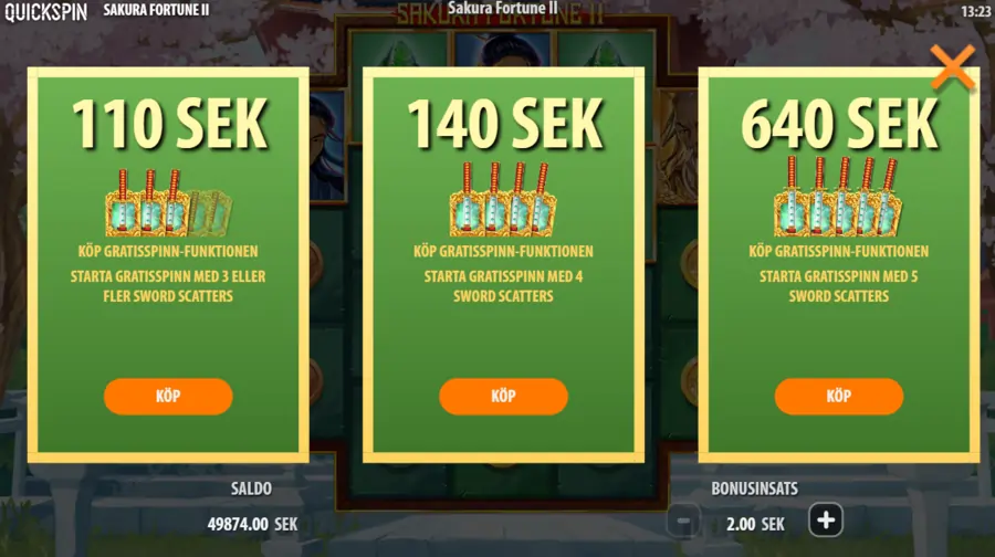 Sakura Fortune Bonuskop
