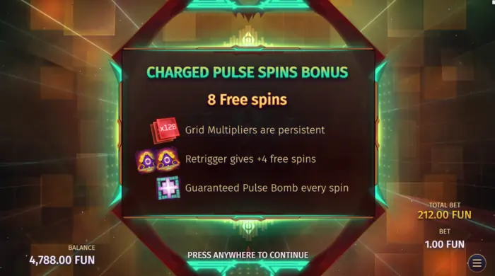 Phantom Pulse charged pulse spins