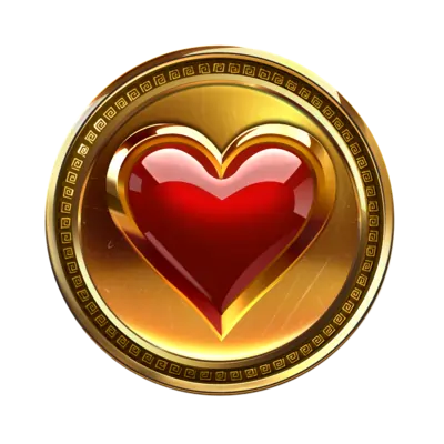 symbol hjärta divine fortune gold