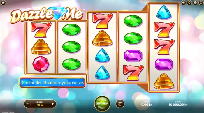 Dazzle me slot netent