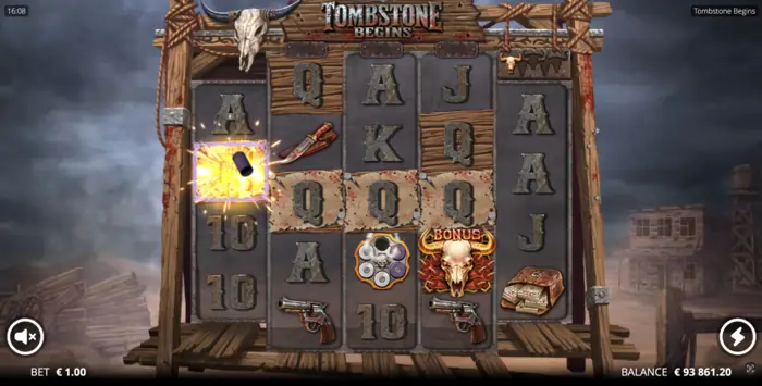 Tombstone begins slot omsnurr