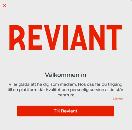 Reviant casino medlem