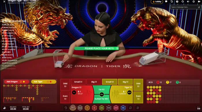 Dragon Tiger live Pragmatic