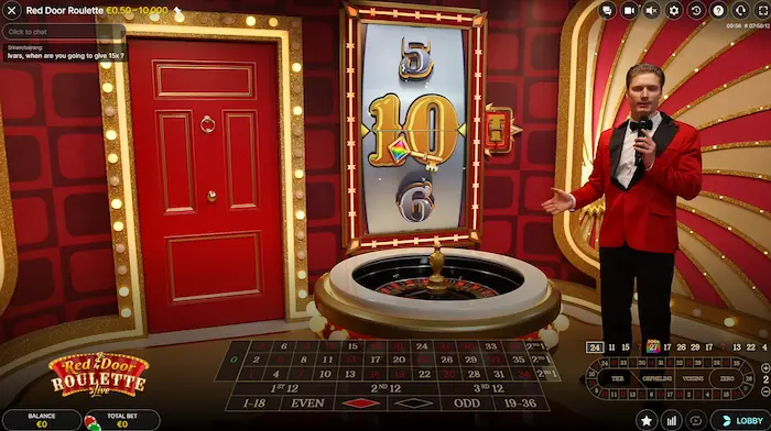 Red Door roulette live nycklar