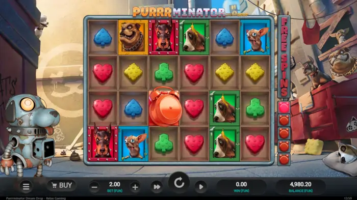 Purrrminator slot Dream drop