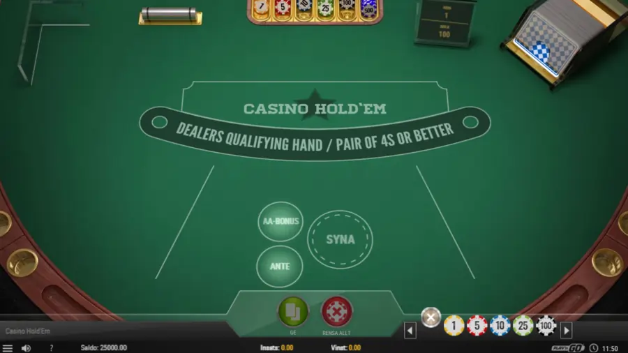 Casino Holdem Insats