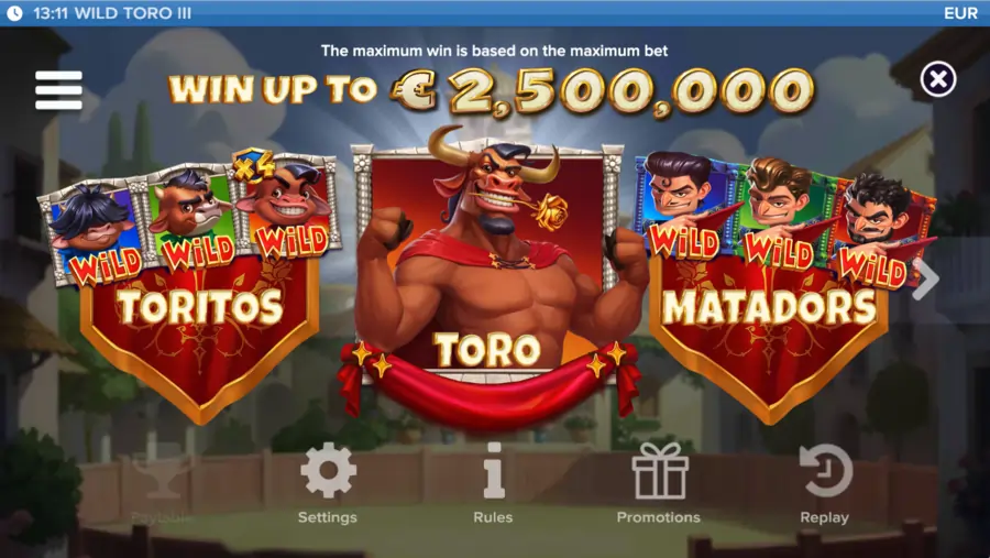 Wild toro 3 funktioner