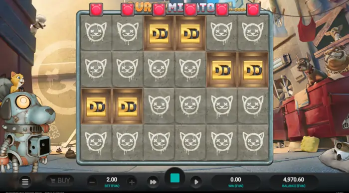 bonusspel purrrminator dream drop