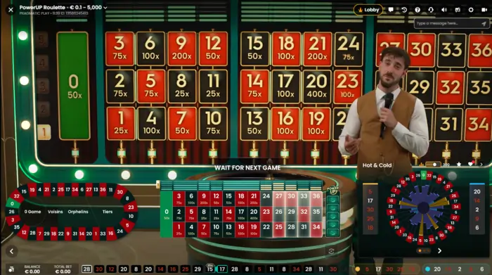 Powerup roulette bonusspel