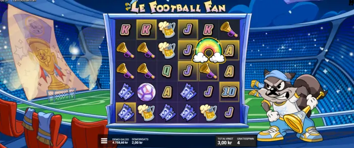 Le football fan free spins