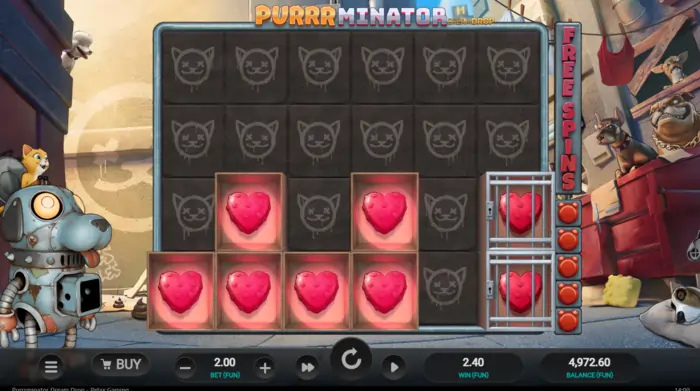 Purrrminator dream drop slot