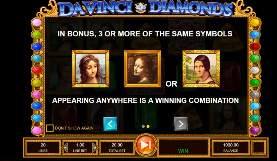 Da Vinci Diamonds scatters