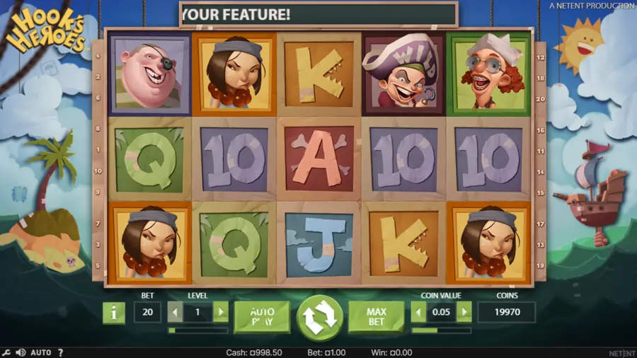 Hooks heroes slot netent