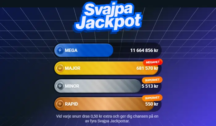 Svajpa jackpot