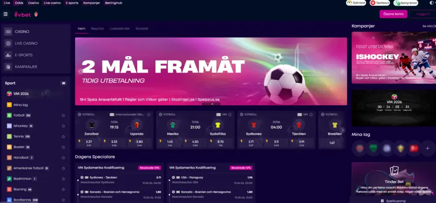 Vbet sportsbetting Sverige
