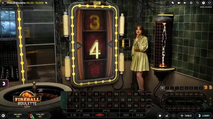 Fireball roulette bonusnummer