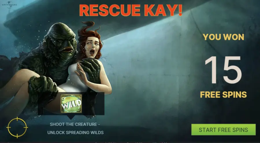 Creature from the Black Lagoon spins