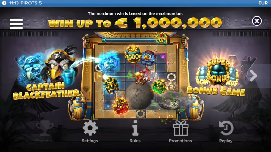 Pirots 5 slot funktioner