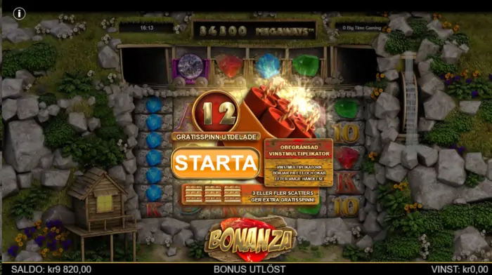 Bonanza Megaways free spins