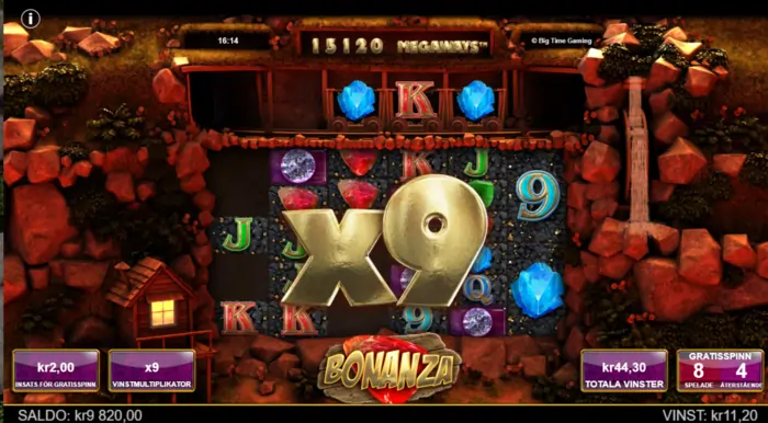 Bonanza free spins multiplikator