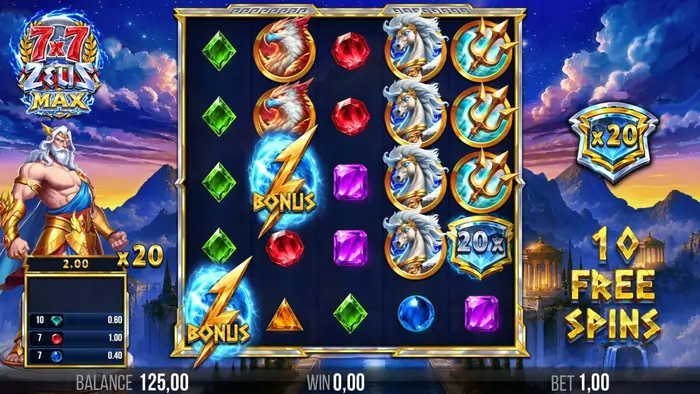 7x7 Zeus Max slot