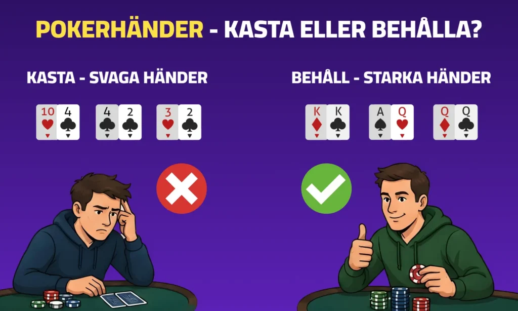 pokerhander du ska spara kasta
