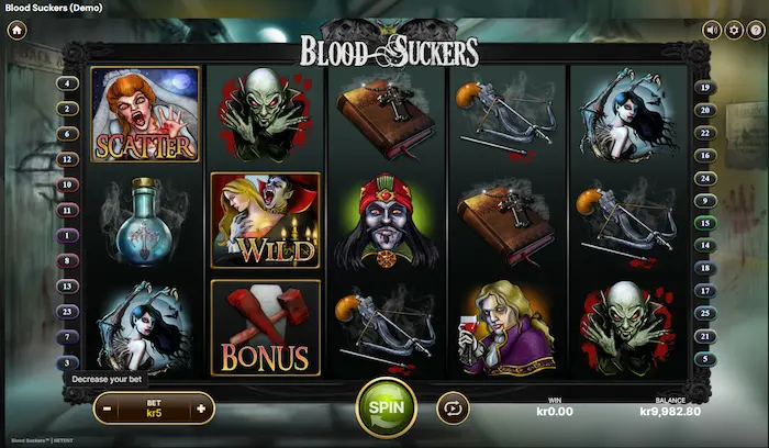Blood Suckers slot NetEnt
