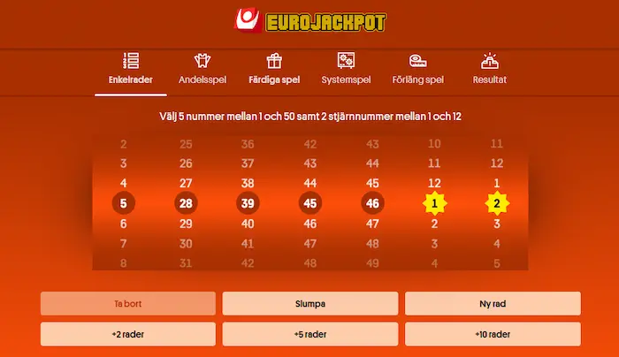 Spela eurojackpot svenska spel