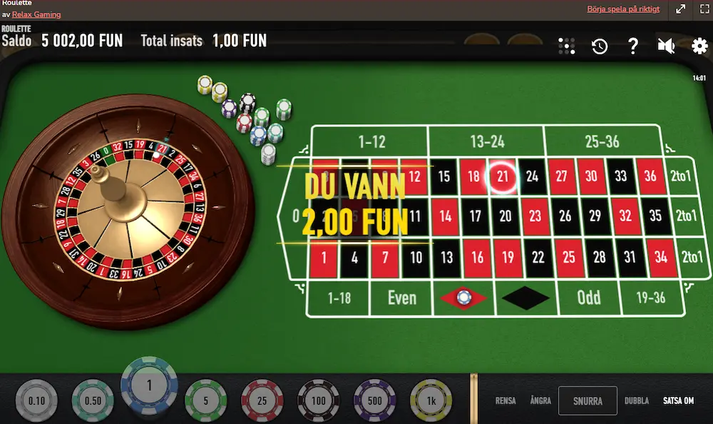 Maria Casino gratis roulette