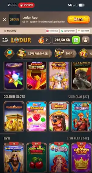 Lodur mobilcasino