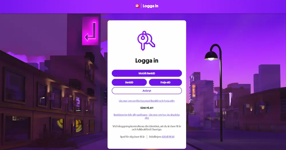 Logga in Momang Freja eID