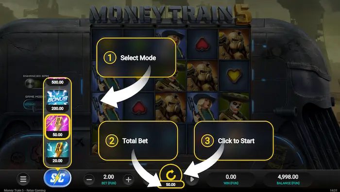Money Train 5 bonuskop