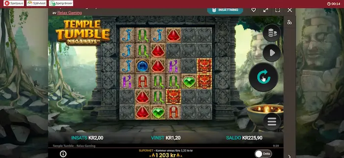 Temple Tumble 2 test vinst