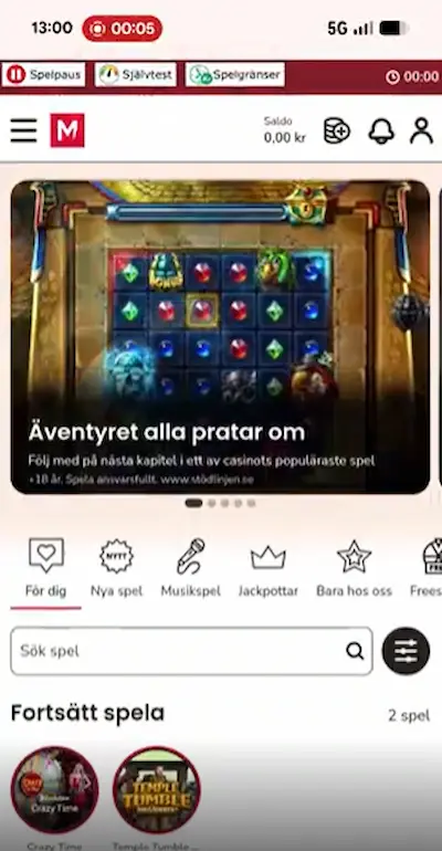 Test Maria Mobilcasino