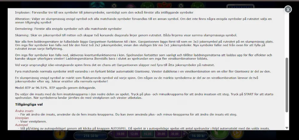 Reactoonz RTP - test Lodur casino