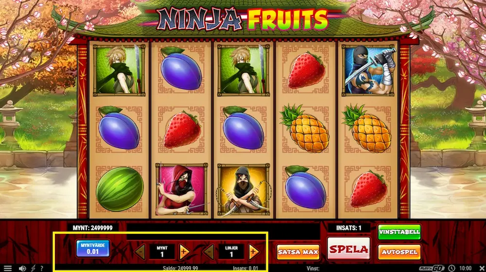 test lag insats - Ninja Fruits