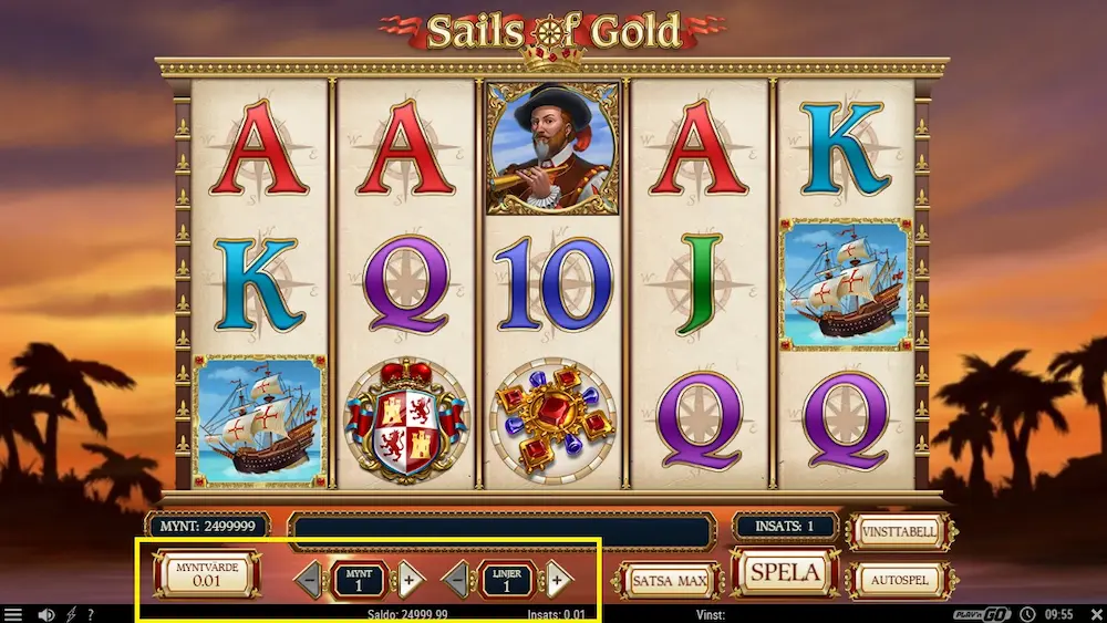 Sails of gold - lag insats